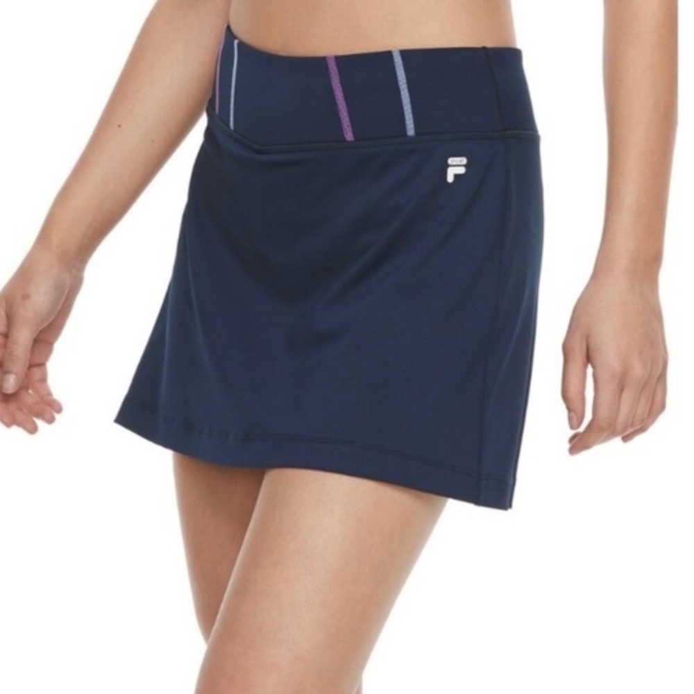 Fila Sport Performance Active Wear Skort Built In Shorts Blue Womens Size Small